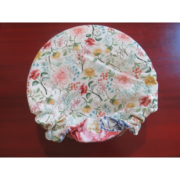 Kitchenaid Bowl Cover, Reversible Boho Patchwork and Floral Mixer Cover - Picture 4 of 5